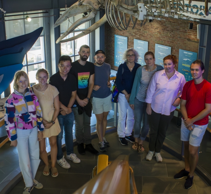 Mask Group 3 Visit of Caroline Ummenhofer’s research group to New Bedford Whaling Museum, so team members can learn about the historical and archival research components and interact with artist Deb Ehrens on the 2023 art-science exhibition that showcased the project .